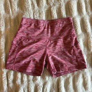 Pink and white Athletic Shorts